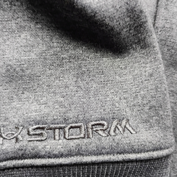 Under Armour Storm Hoodie Women’s Medium Gray Zip-Up Water-Repellent - Picture 3 of 5